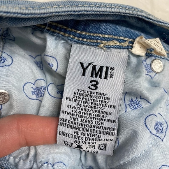 YMI High Rise Jean Shorts Button Fly Size 3 - Picture 11 of 15